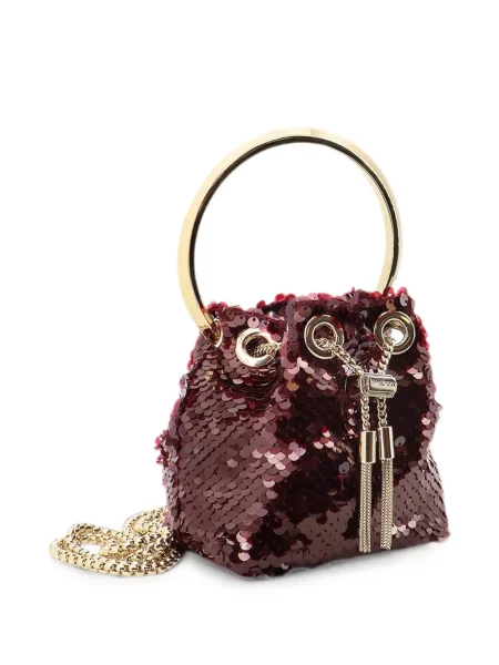 Geantă Jimmy Choo cu paiete roșu