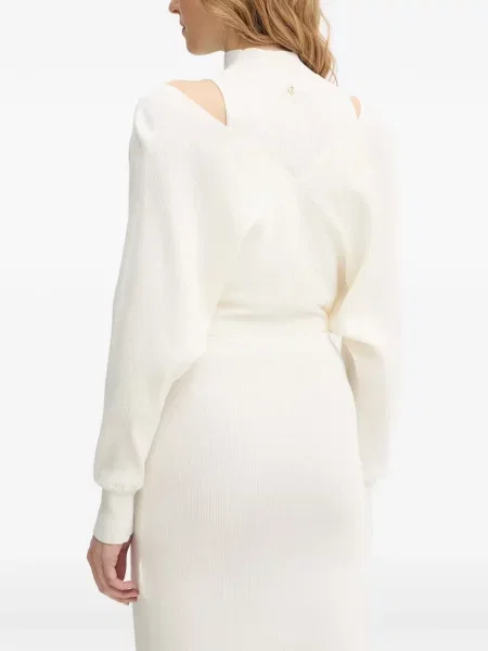 Rochie mini Guess tricotate alb