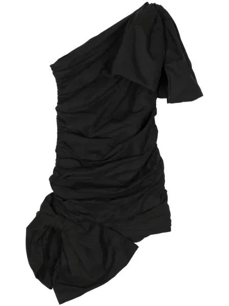 Rochie Pushbutton cu funde cu un umăr gol negru