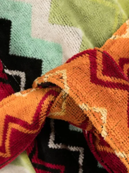 Szlafrok Missoni Home z nadrukiem pomarańczowy