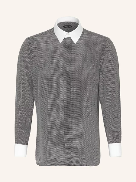 Tom Ford Hedvábná Košile Regular Fit / režná černá