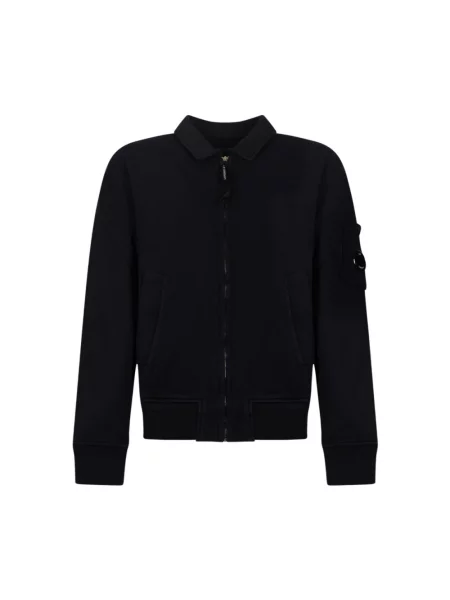 Bluza z kapturem C.p. Company polarowa z kapturem niebieska