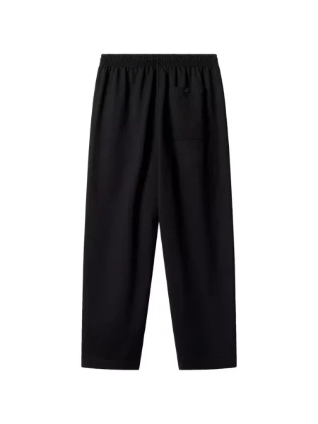 Pantaloni Maison Kitsune cu broderie negru