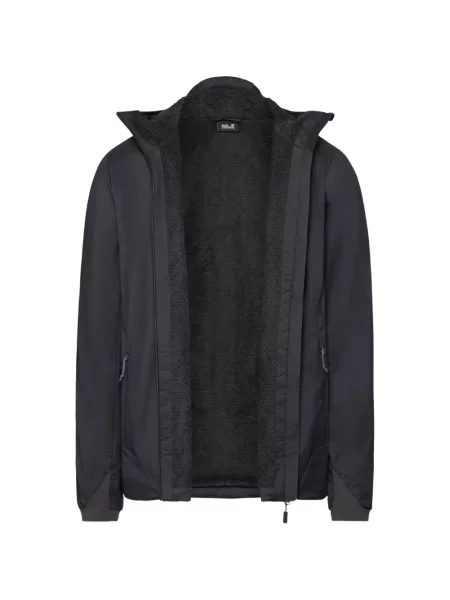 Яке Jack Wolfskin с принт черно