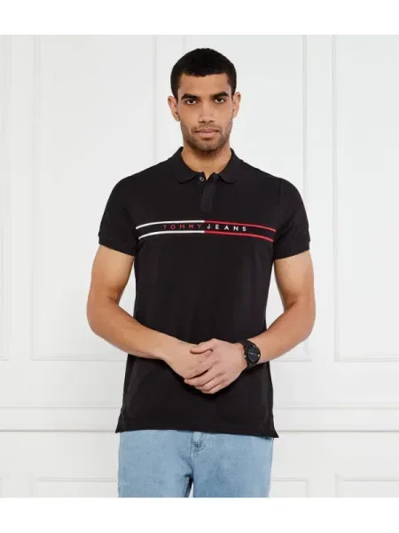 Tommy Jeans Polo negru