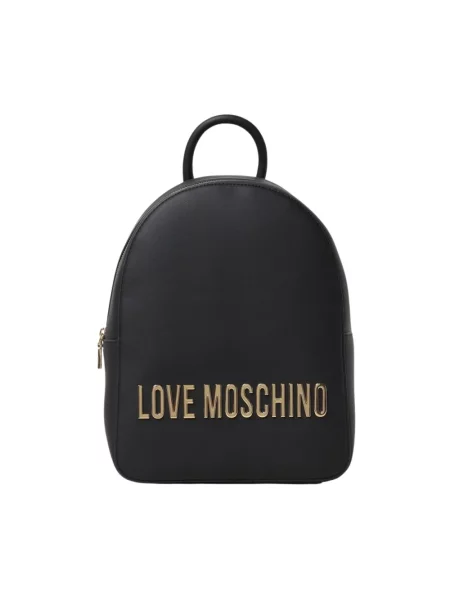 Lniany plecak Love Moschino czarny