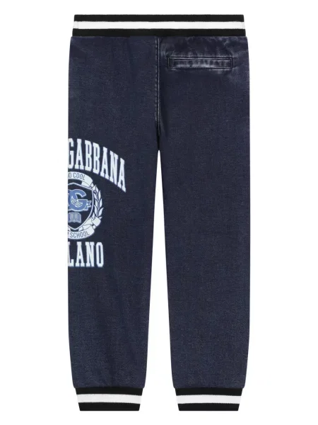 Spodnie dziecięce Dolce And Gabbana niebieskie