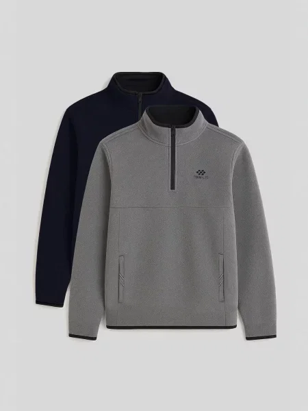 Tommy Life Jopa iz flisa Sweatshirts' siva