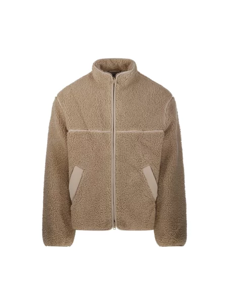 Kurtka Maison Kitsune polarowa beżowa