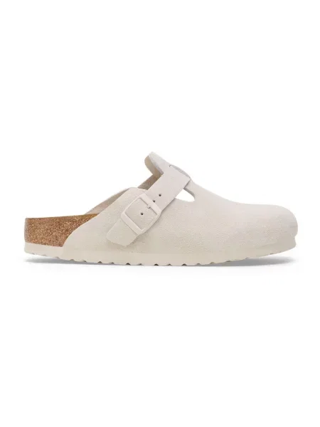 Klapki Birkenstock skórzane białe