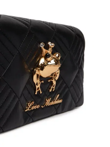 Love Moschino Taška cez rameno zlatá čierna