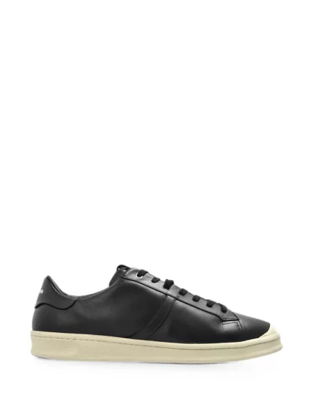 Sneakerși Jil Sander din piele negru
