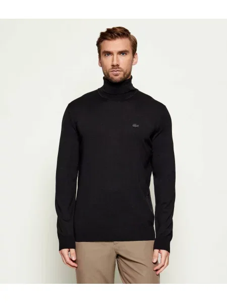 Pulover Lacoste de lână negru