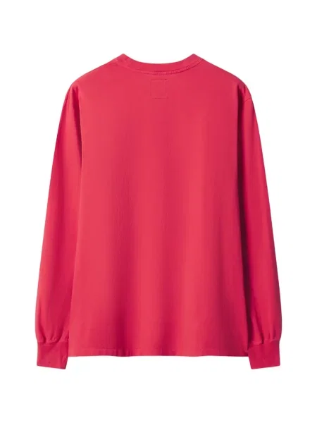 Lung tricou Maison Kitsune cu imagine roșu