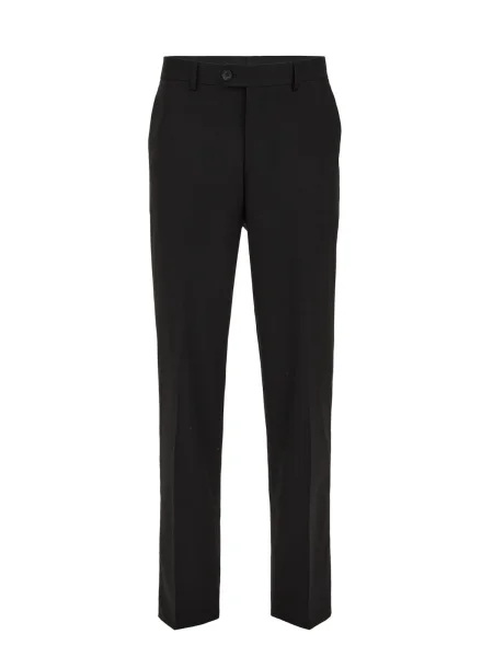 WE Fashion Hlače na rob črna