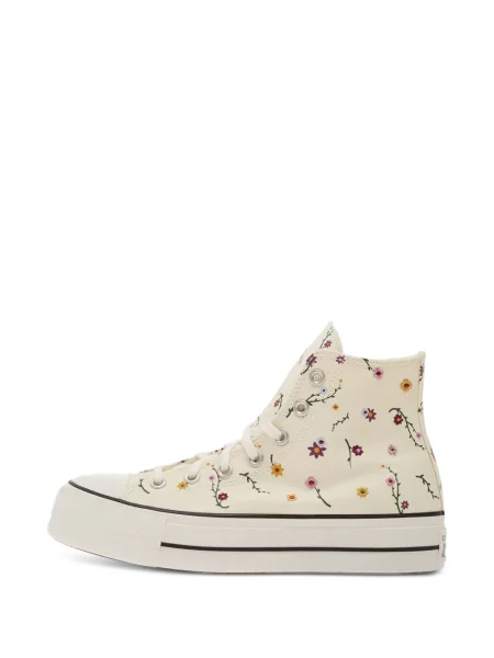 Kockás papucs Converse fekete