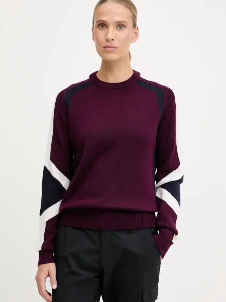 Fusalp pulover de lână Rivena light bordo