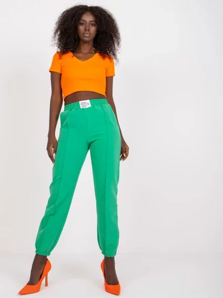 Pantaloni Fashionhunters verde