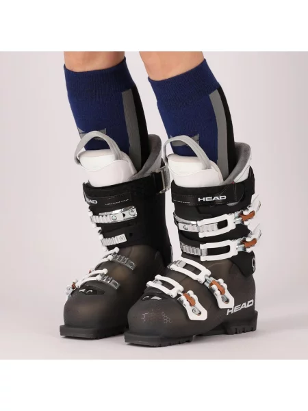 Skarpety narciarskie unisex 2 sztuki niebieskie