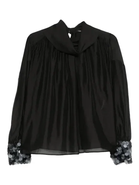 Top Luisa Cerano cu paiete negru