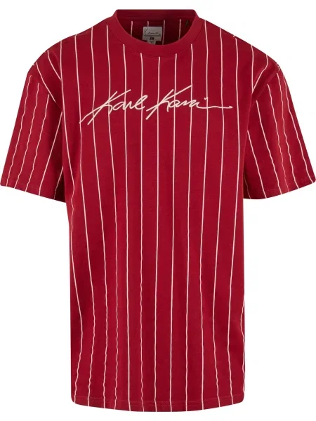 Karl Kani Tricou roşu închis alb