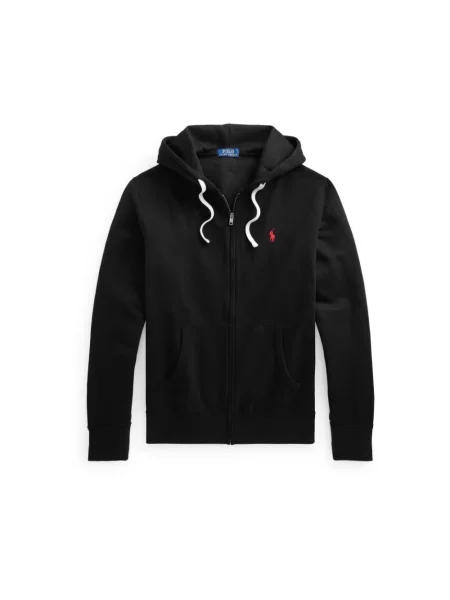 Bluza rozpinana Polo Ralph Lauren z logo polarowa czarna