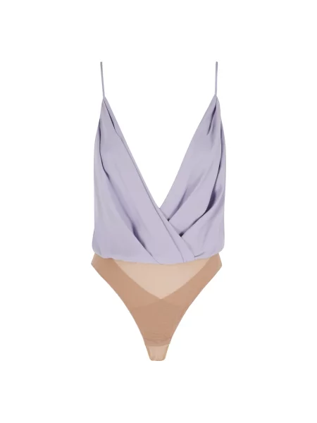 Koszulka Elisabetta Franchi tiulowa fioletowa