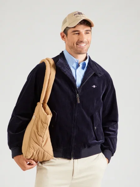 Gant Geacă bomber Corduroy Bleumarin