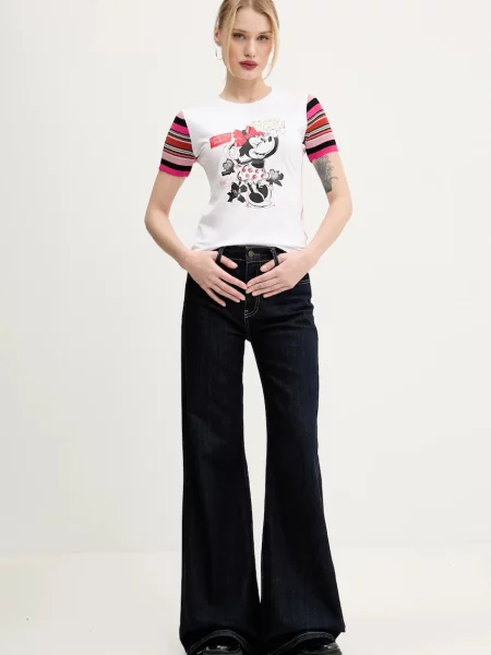 Desigual t-shirt MINNIE biały