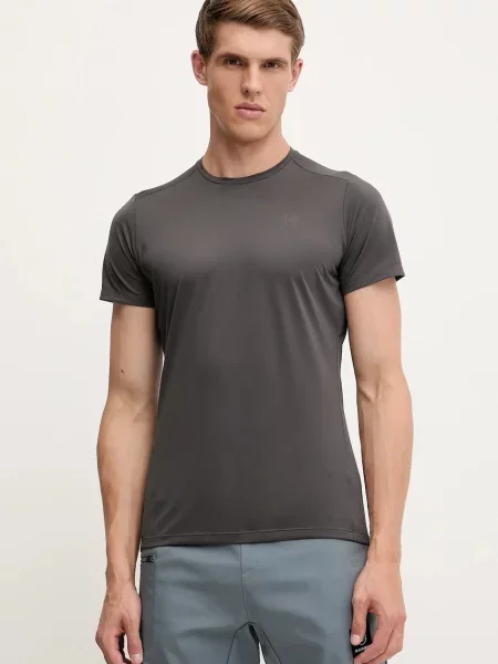 Majica kratkih rukava Haglöfs L.I.M bez uzorka siva