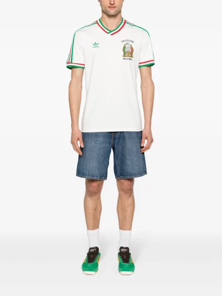 Sneakersy Adidas z nadrukiem z dżerseju fioletowe