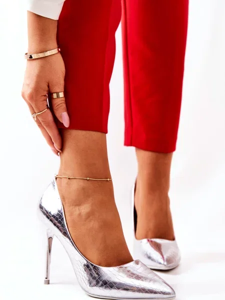 Pantofi cu toc Boto alb