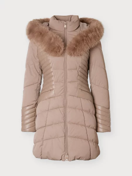 GUESS Geacă de iarnă NEW OXANA taupe gri