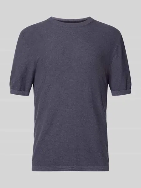 T-shirt o kroju regular fit z mieszanki bawełny i lnu Marc O'polo