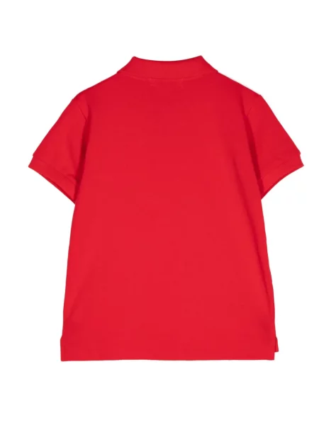 Koszulka polo dziecięca Comme Des Garcons Play czerwona