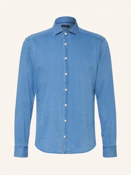 Strokesman's Džínová Košile Slim Fit modrá