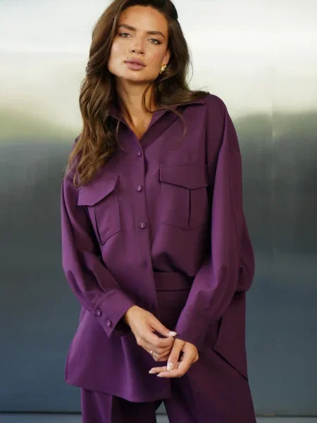 Сорочка Alnest текстиль/поліестер фіолетовий