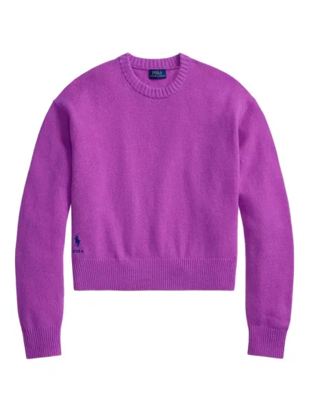 Căciulă Polo Ralph Lauren cu broderie cu dungi cowboy roșu