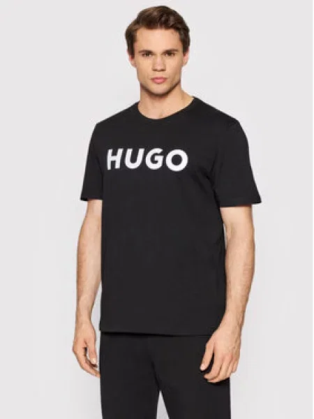 Hugo Футболка Dulivio Regular Fit чорний