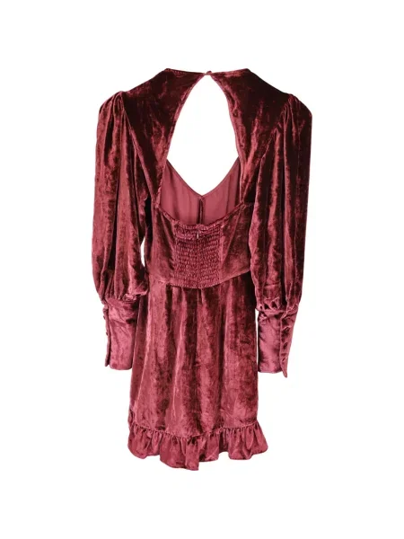 Rochie Reformation de catifea de costum roșu