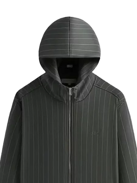 Ριγέ hoodie Kith μαύρο