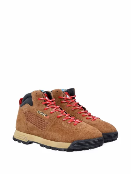 Sneakerși Autry din piele de căprioară maro