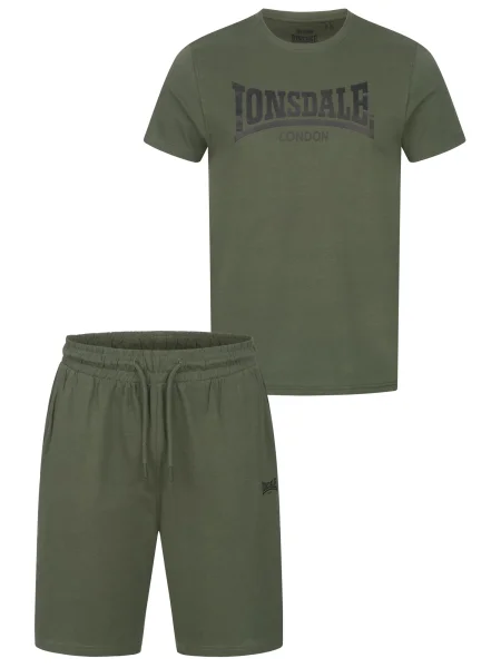 LONSDALE Costum de trening oliv negru
