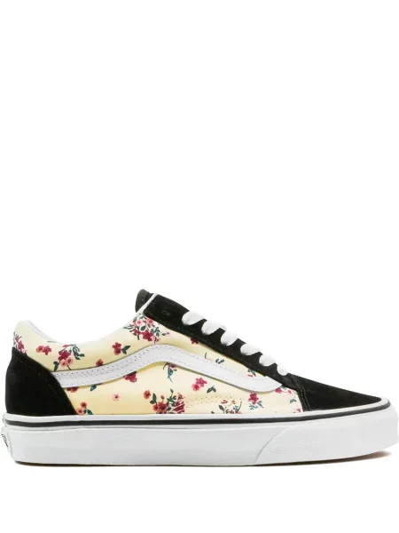 Sneakerși Vans Old Skool cu model floral negru