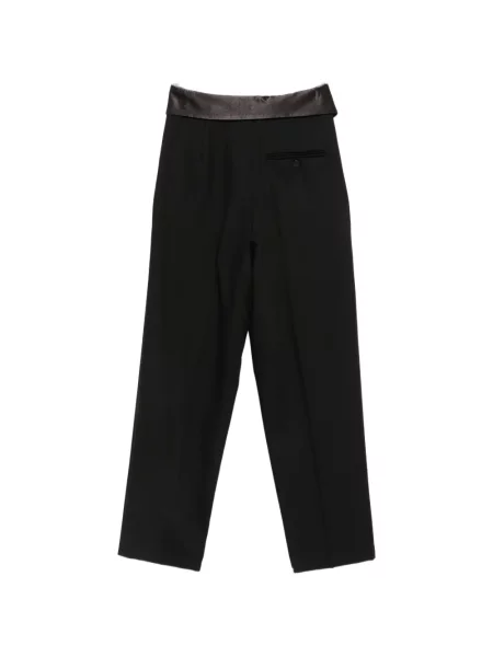 Pantaloni Alysi din satin negru