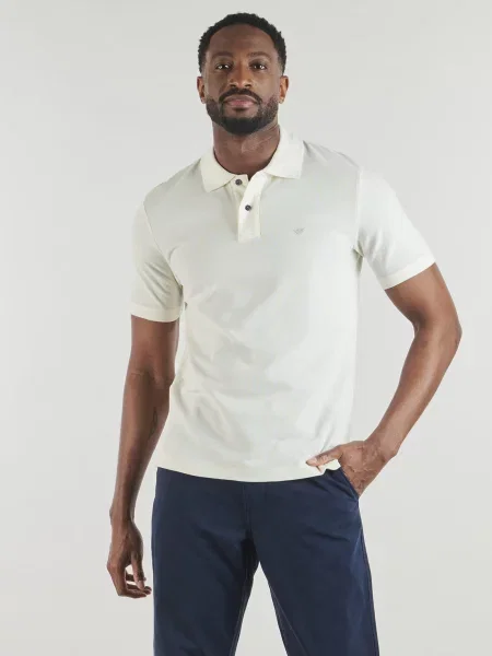 Polokošeľa Emporio Armani biela