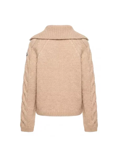 Kardigan Moncler wełniany brązowy