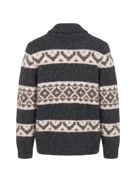 Gulerat cardigan Peserico gri