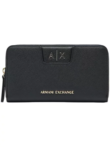 Peňaženka Armani Exchange z ekologickej kože čierna