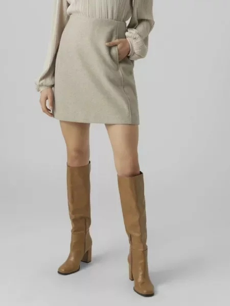 Φούστα Vero Moda μπεζ